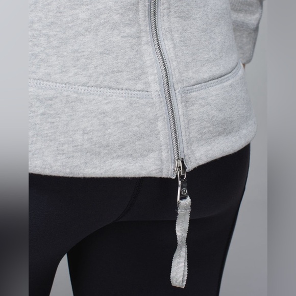 Lululemon En Route Jacket Heathered Light Grey Size 4 - Picture 7 of 16